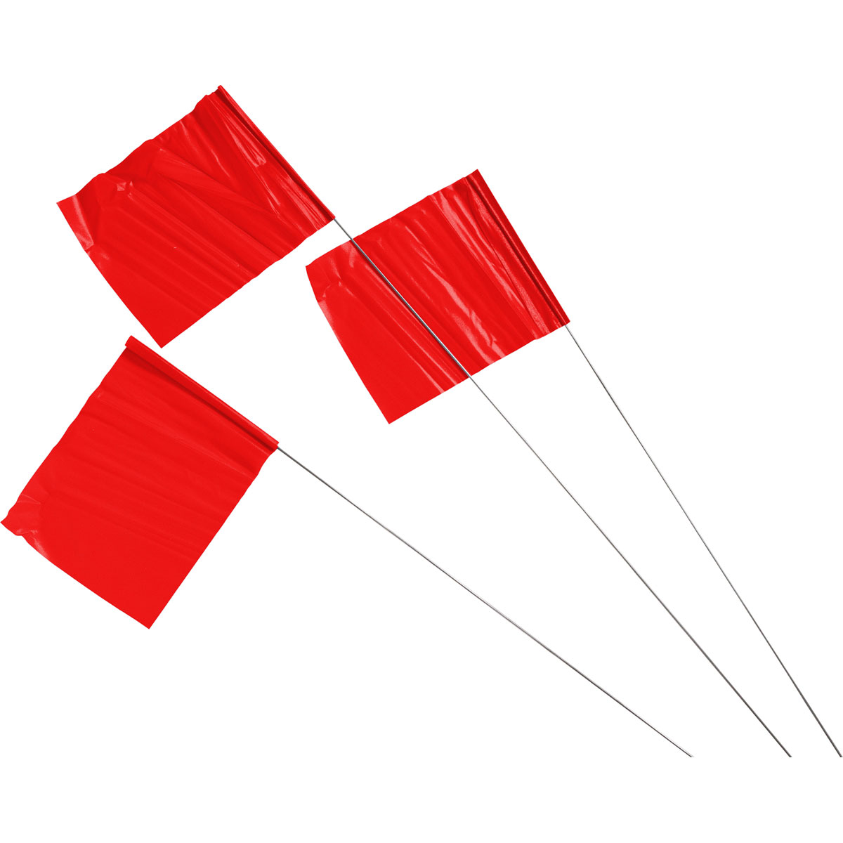 98173 MRK FLAG 4"WX5H PVC30"H STL ROD-RED FLAG
