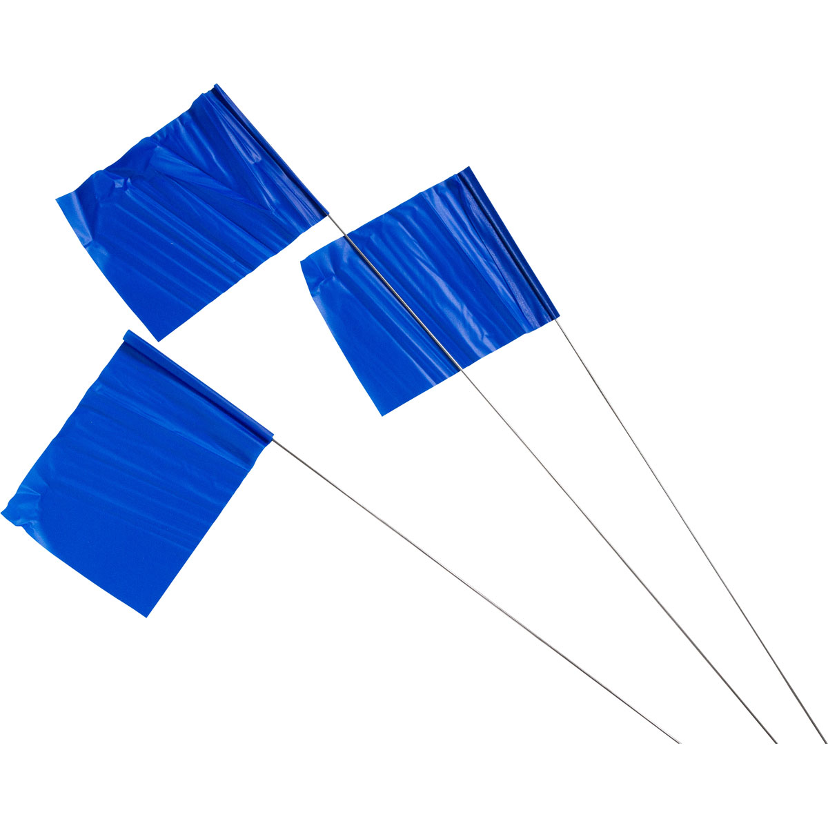 98175 MRK FLAG 4"WX5H PVC30"H STL ROD-BLU FLAG