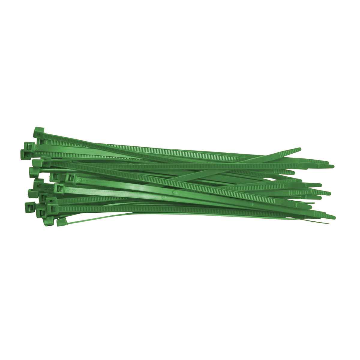 98850 NYLON CABLE TIES 3.6X205MM GRN PK100