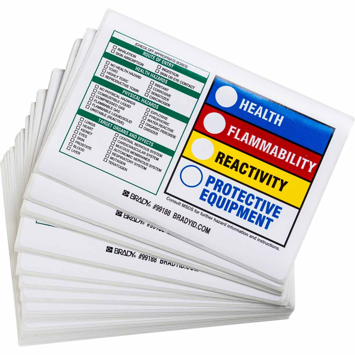 99188 B235,4X5.875", HMIG ORGAN LABEL, 100/PKG