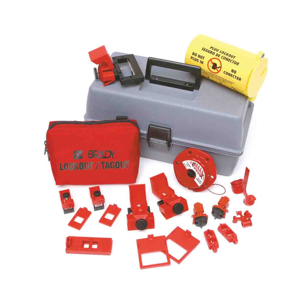 1 Kit Brady 65289 Lockout Tool Box w/Components 