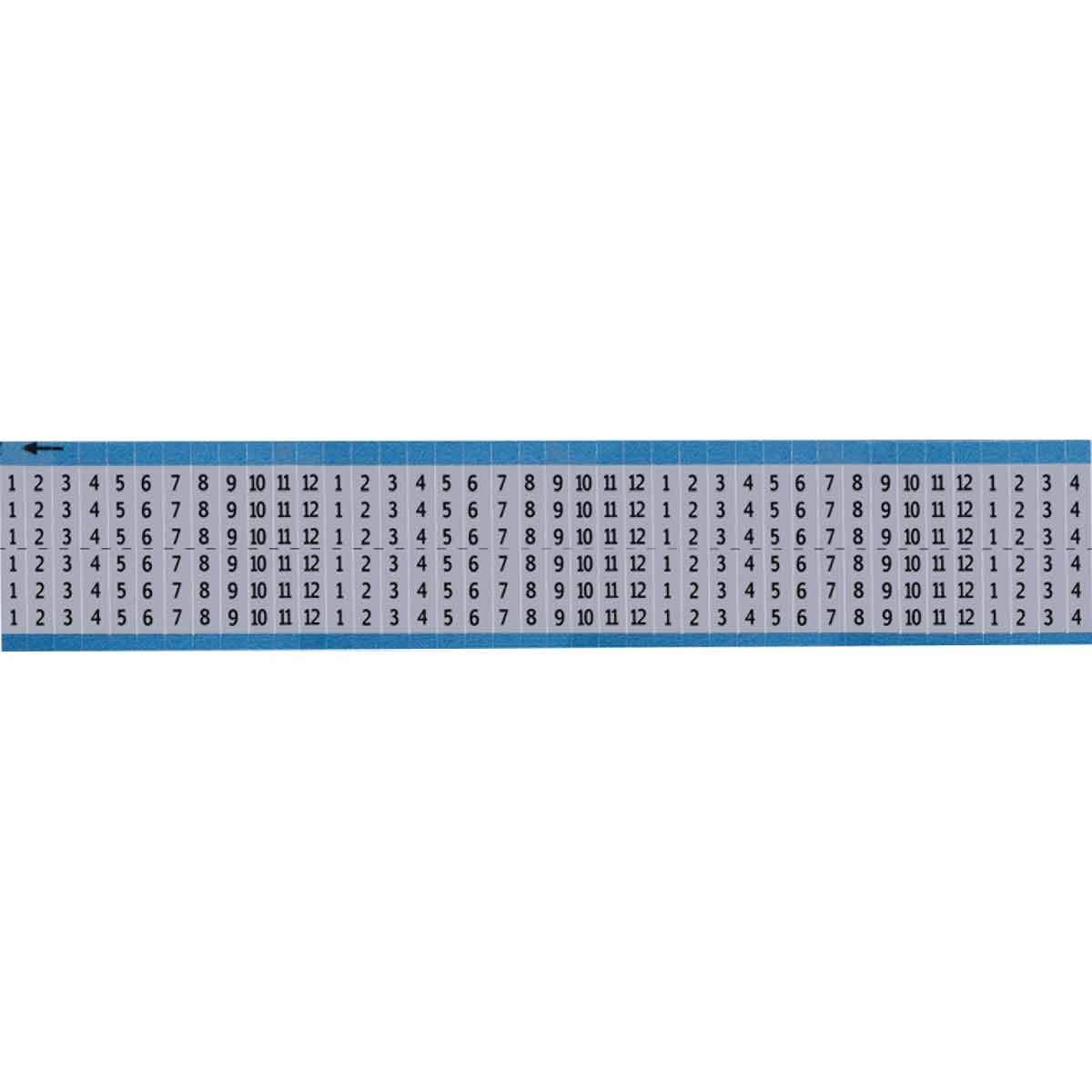 AF-1-12-SC-PK Wire Marker 0.75in H x 0.25in W, 1 to 12