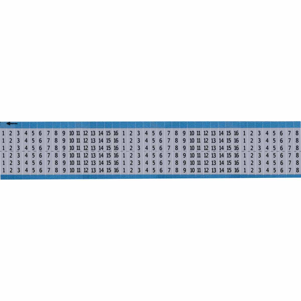 AF-1-16-SC-PK Wire Marker 0.75in H x 0.25in W, 1 to 16