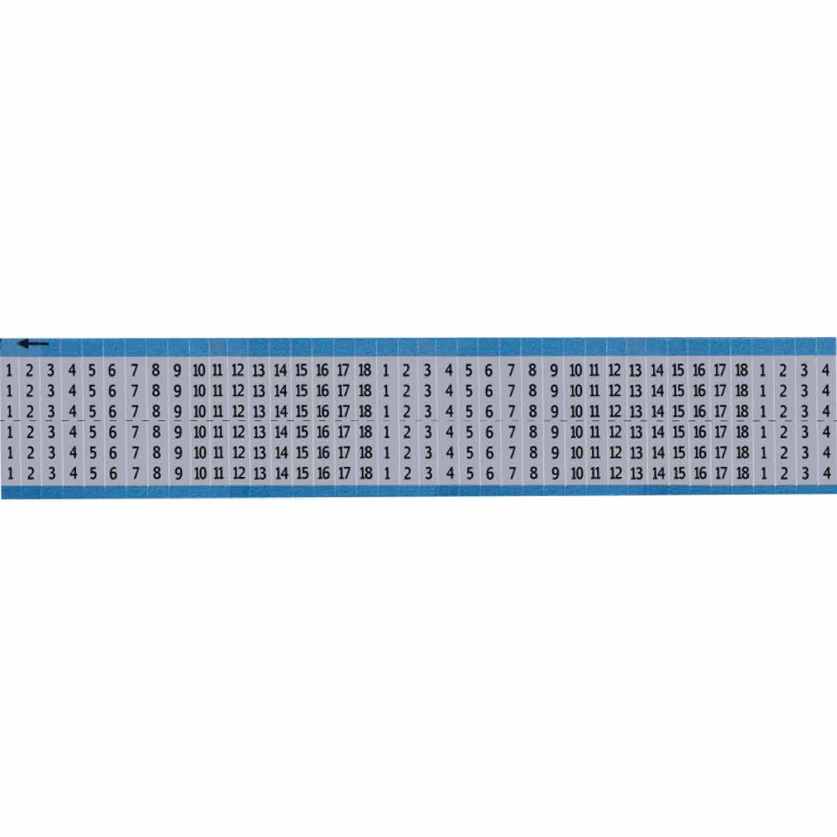 AF-1-18-SC-PK Wire Marker 0.75in H x 0.25in W, 1 to 18