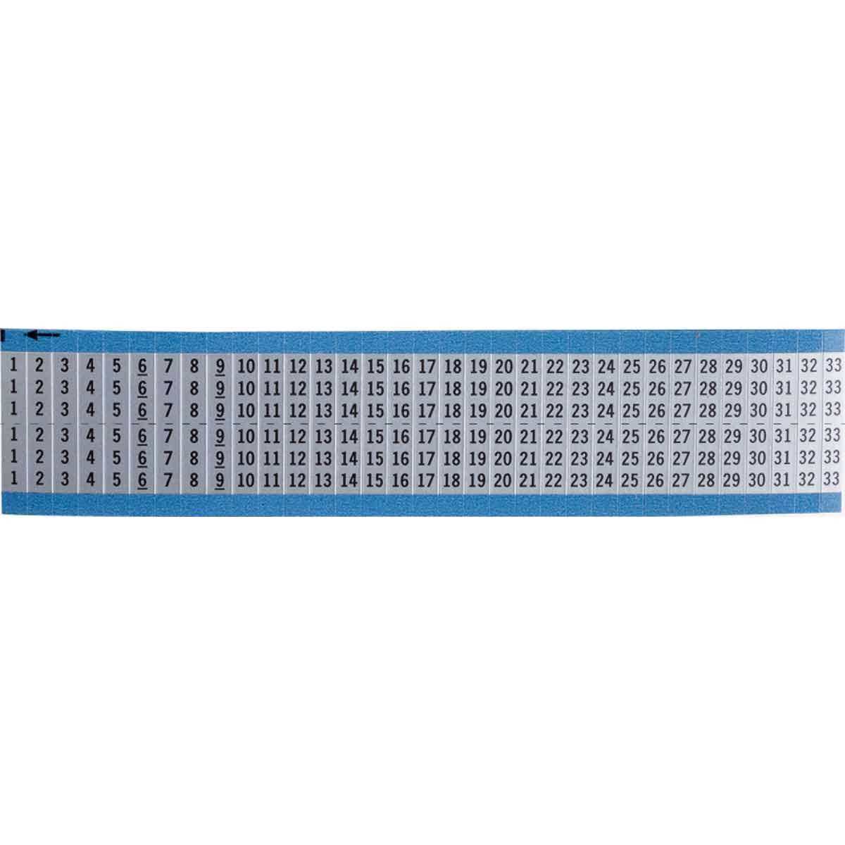 AF-1-33-SC-PK Wire Marker 0.75in H x 0.27in W, 1 to 33