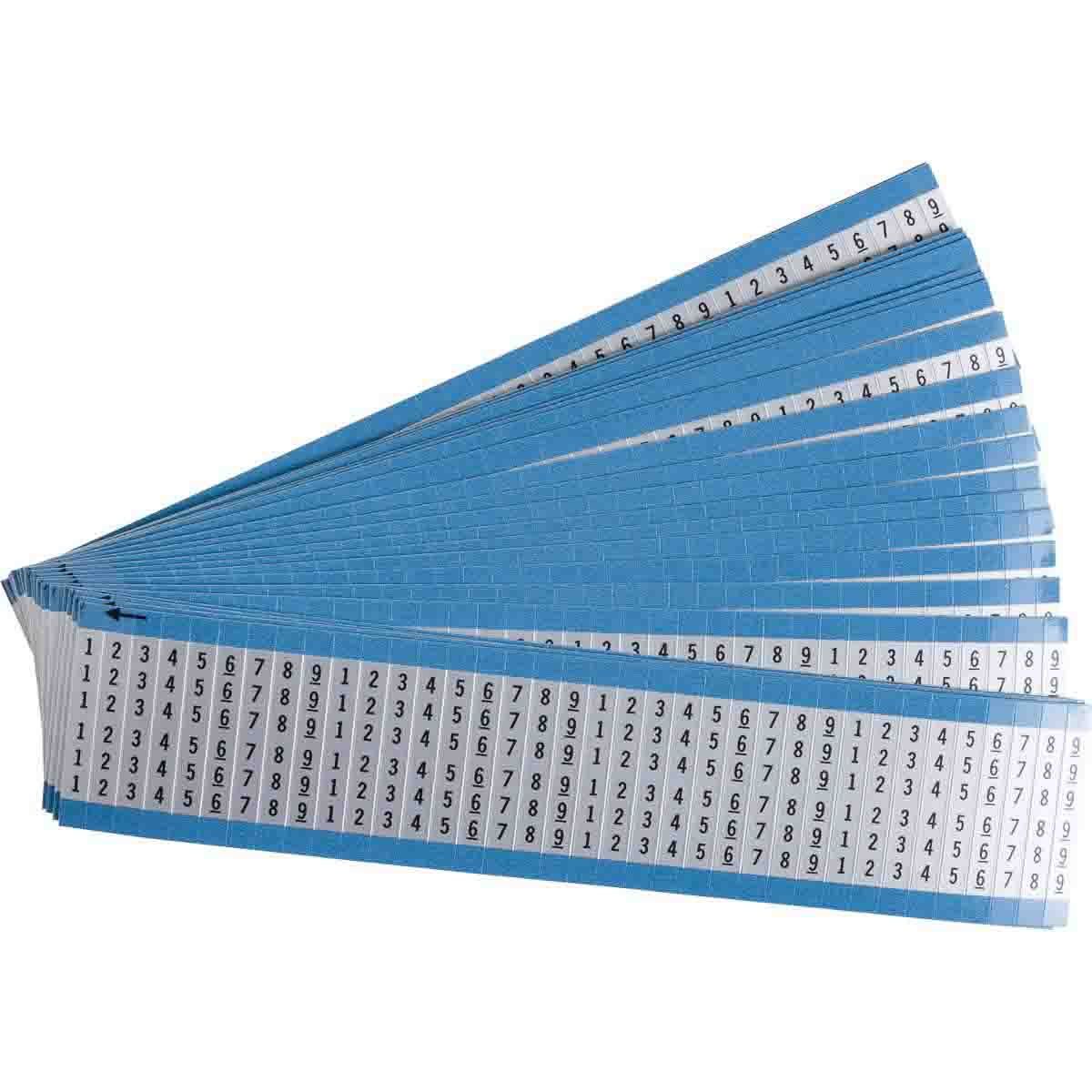 AF-1-9-PK Wire Marker 1.5in H x 0.25in W, 1 to 9
