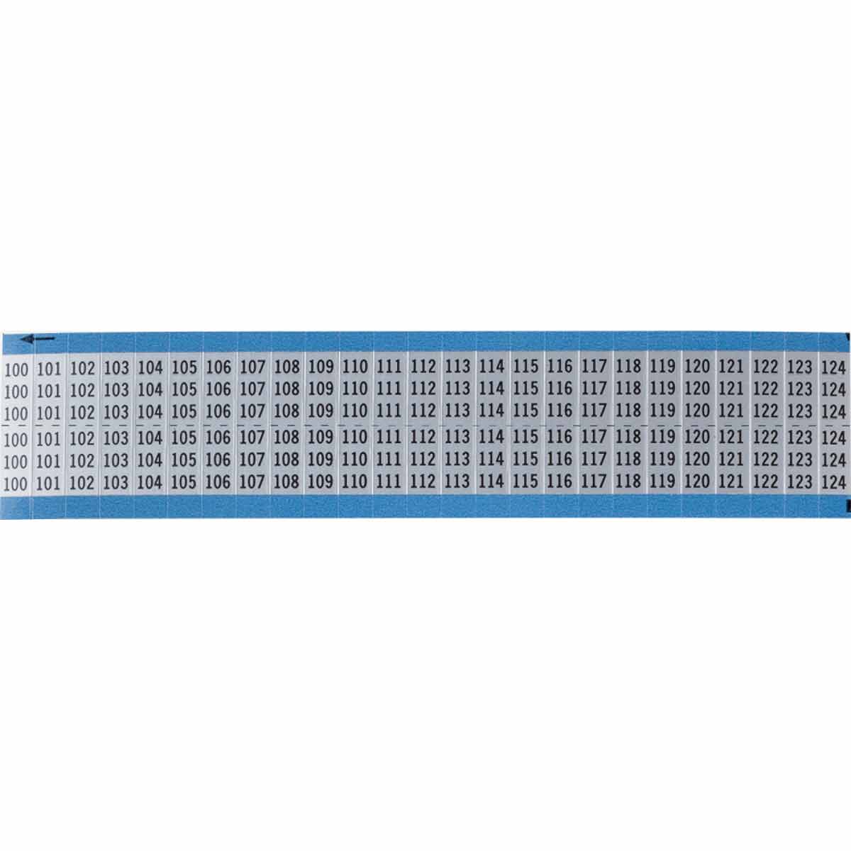 AF-100-124-SC-PK Wire Marker 0.75in H x 0.36in W, 100-124