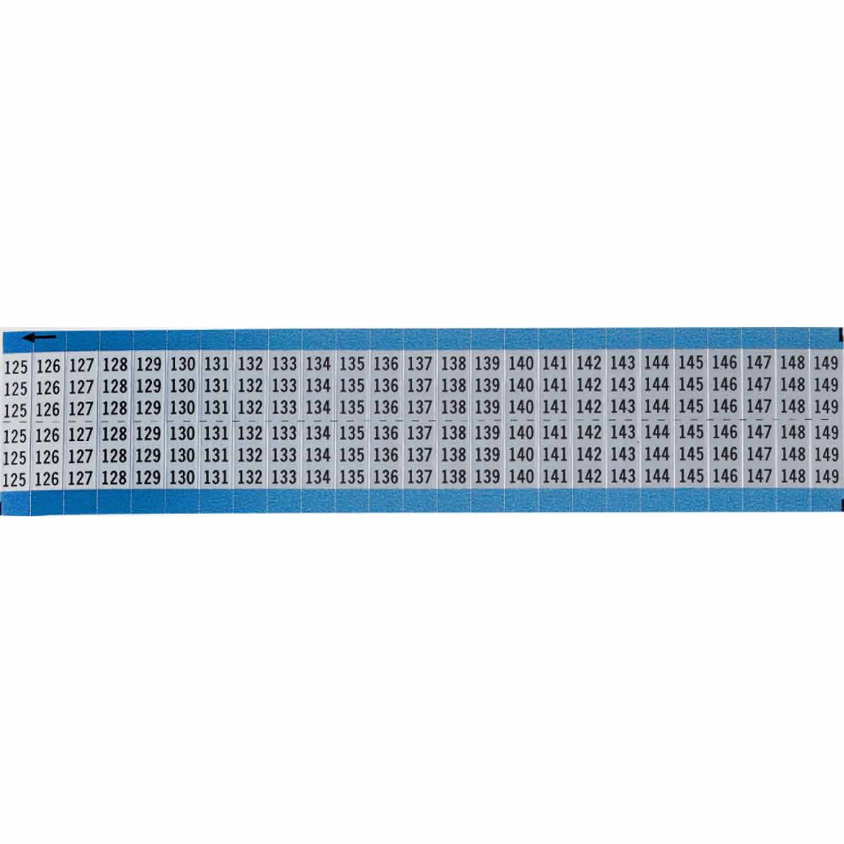 AF-125-149-SC-PK Wire Marker 0.75in H x 0.36in W, 125-149