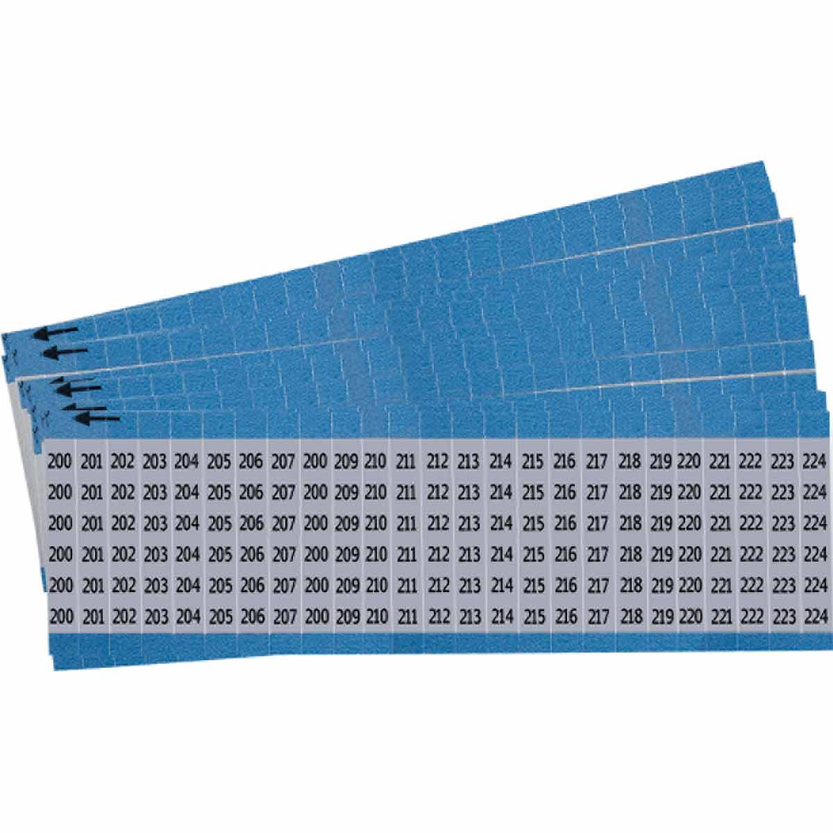 AF-200-224-PK Wire Marker 1.5in H x 0.75in W, 200-224