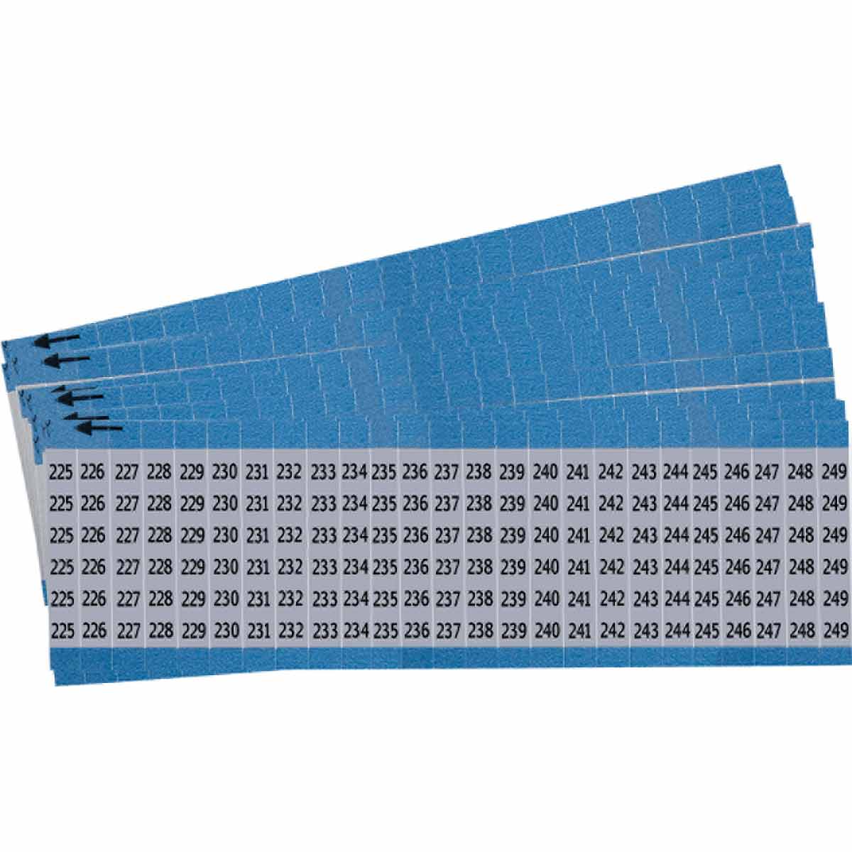 AF-225-249-PK Wire Marker 1.5in H x 0.75in W, 225-249