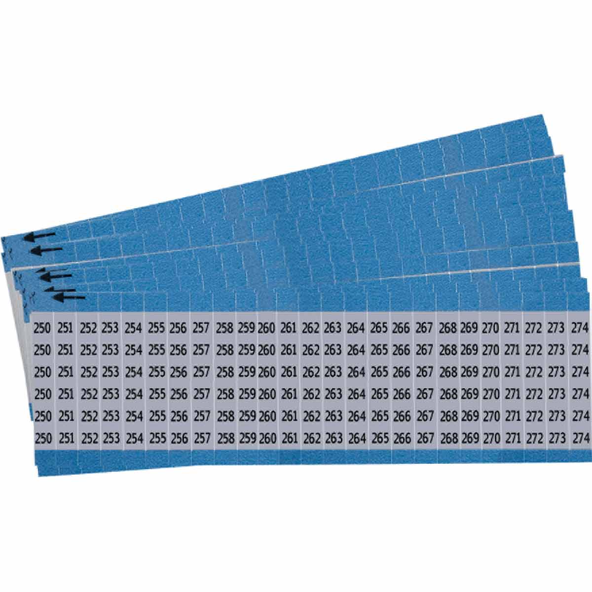AF-250-274-PK Wire Marker 1.5in H x 0.75in W, 250-274