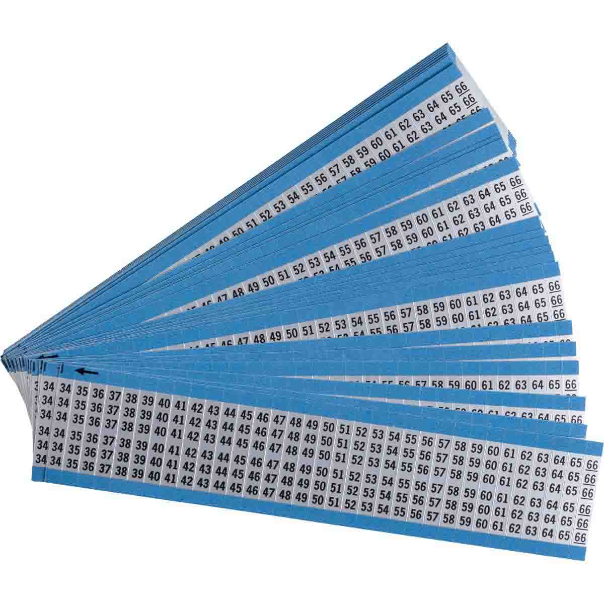 AF-34-66-PK Wire Marker 1.5in H x 0.5in W, 34 to 66