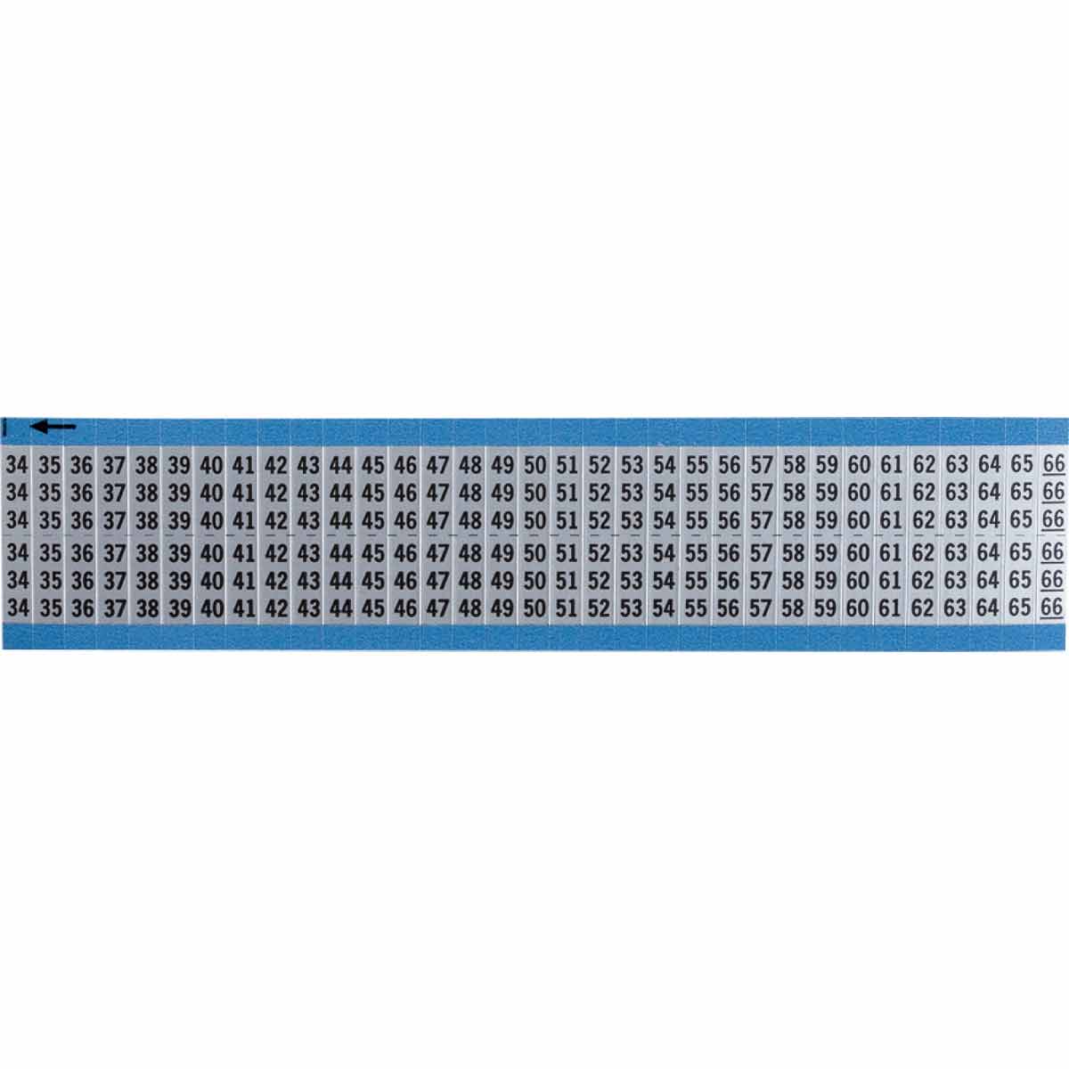 AF-34-66-SC-PK Wire Marker 0.75in H x 0.27in W, 34 to 66