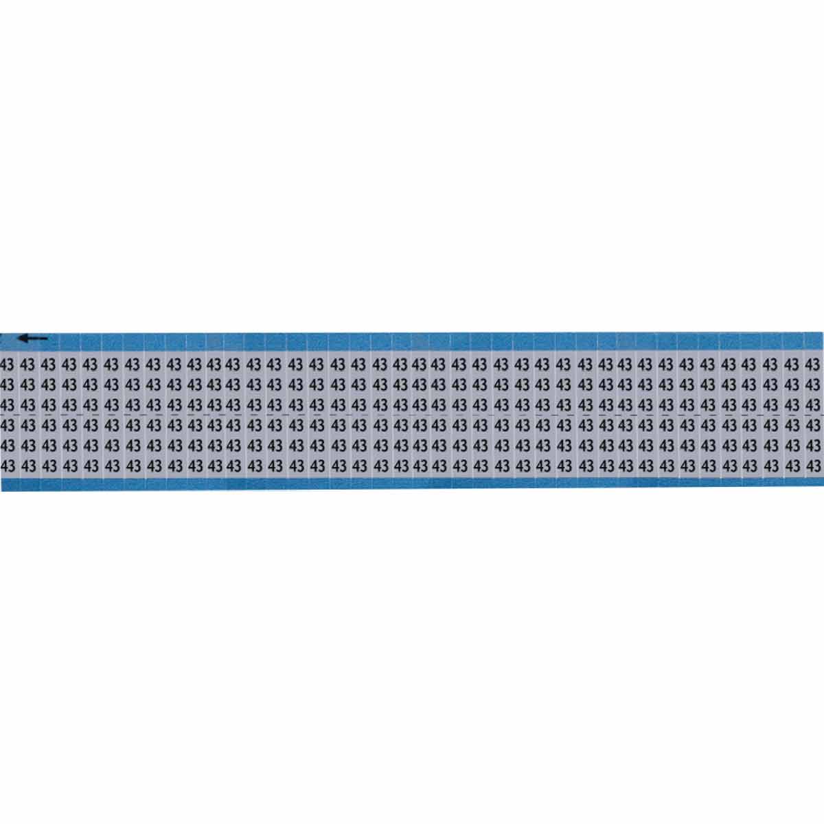 AF-43-SC-PK Wire Marker 0.75in H x 0.25in W, 43