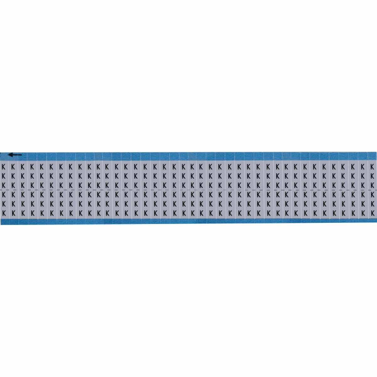 AF-K-SC-PK Wire Marker 0.75in H x 0.25in W, K