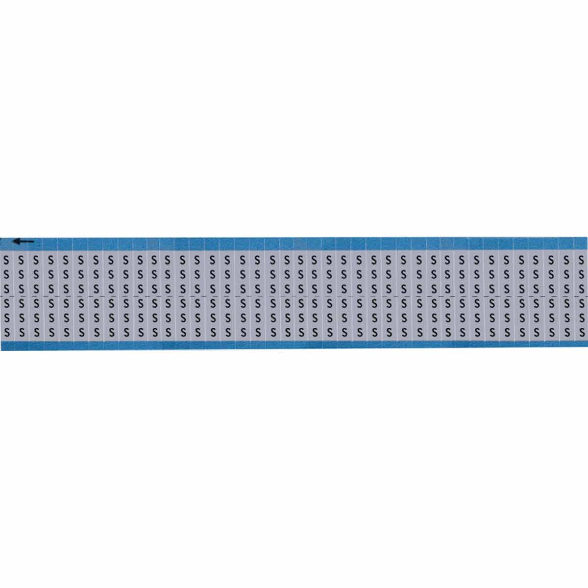 AF-S-SC-PK Wire Marker 0.75in H x 0.25in W, S