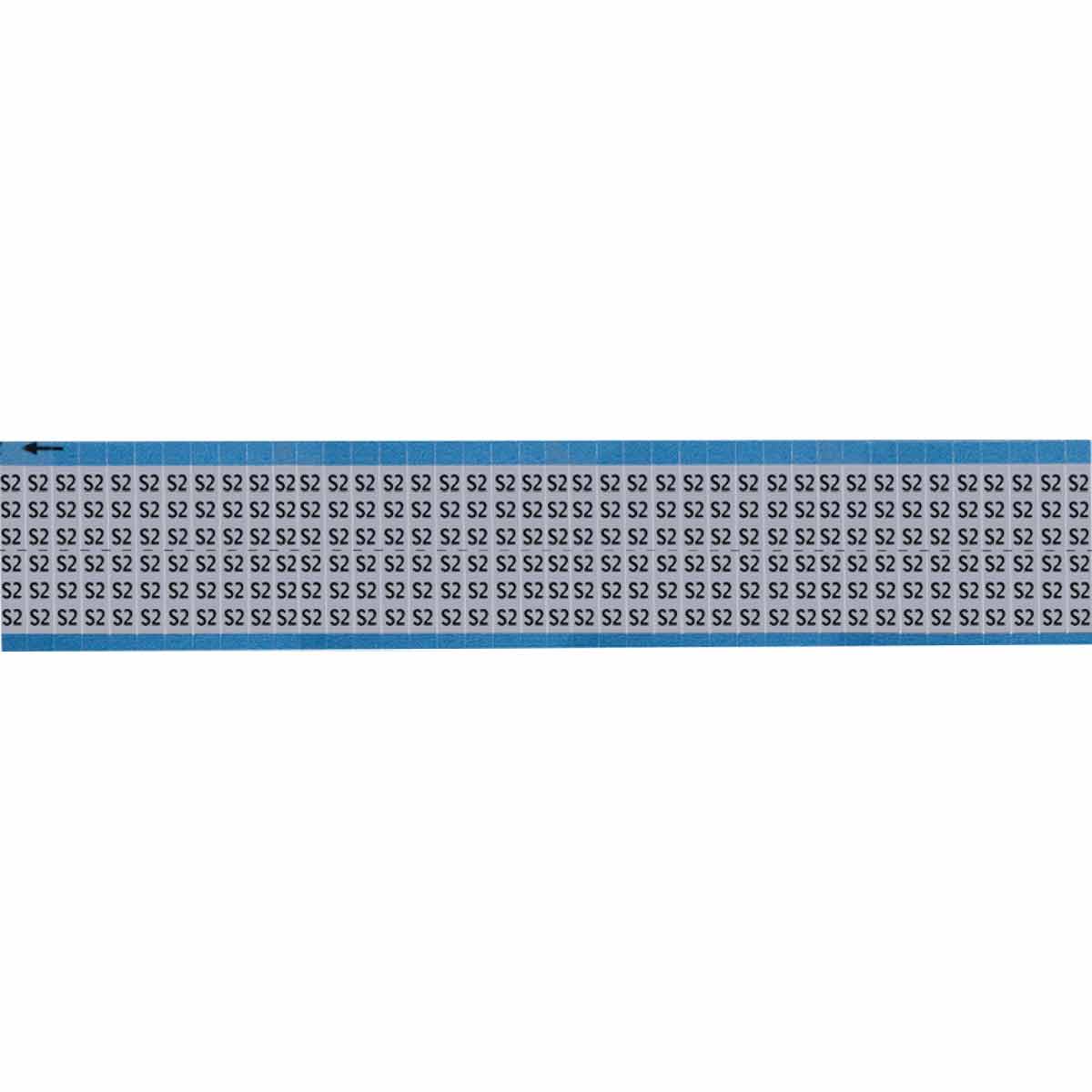 AF-S2-SC-PK Wire Marker 0.75in H x 0.25in W, S2