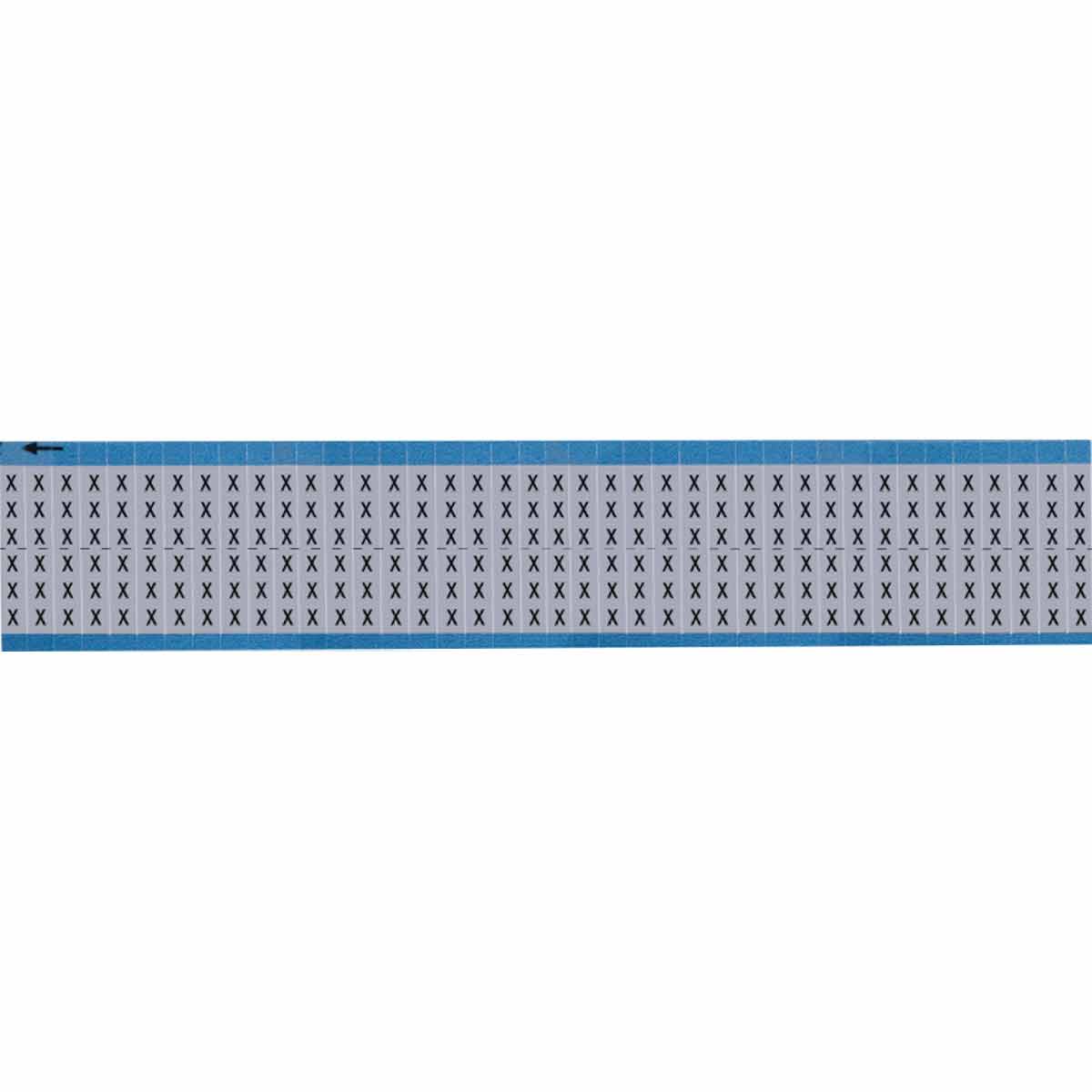 AF-X-SC-PK Wire Marker 0.75in H x 0.25in W, X