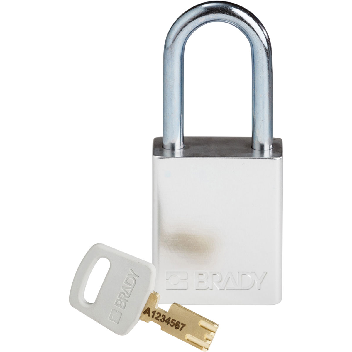 ALU-SLV-38ST-KD Alum Padlock 1.5" Steel Shackle KD SL