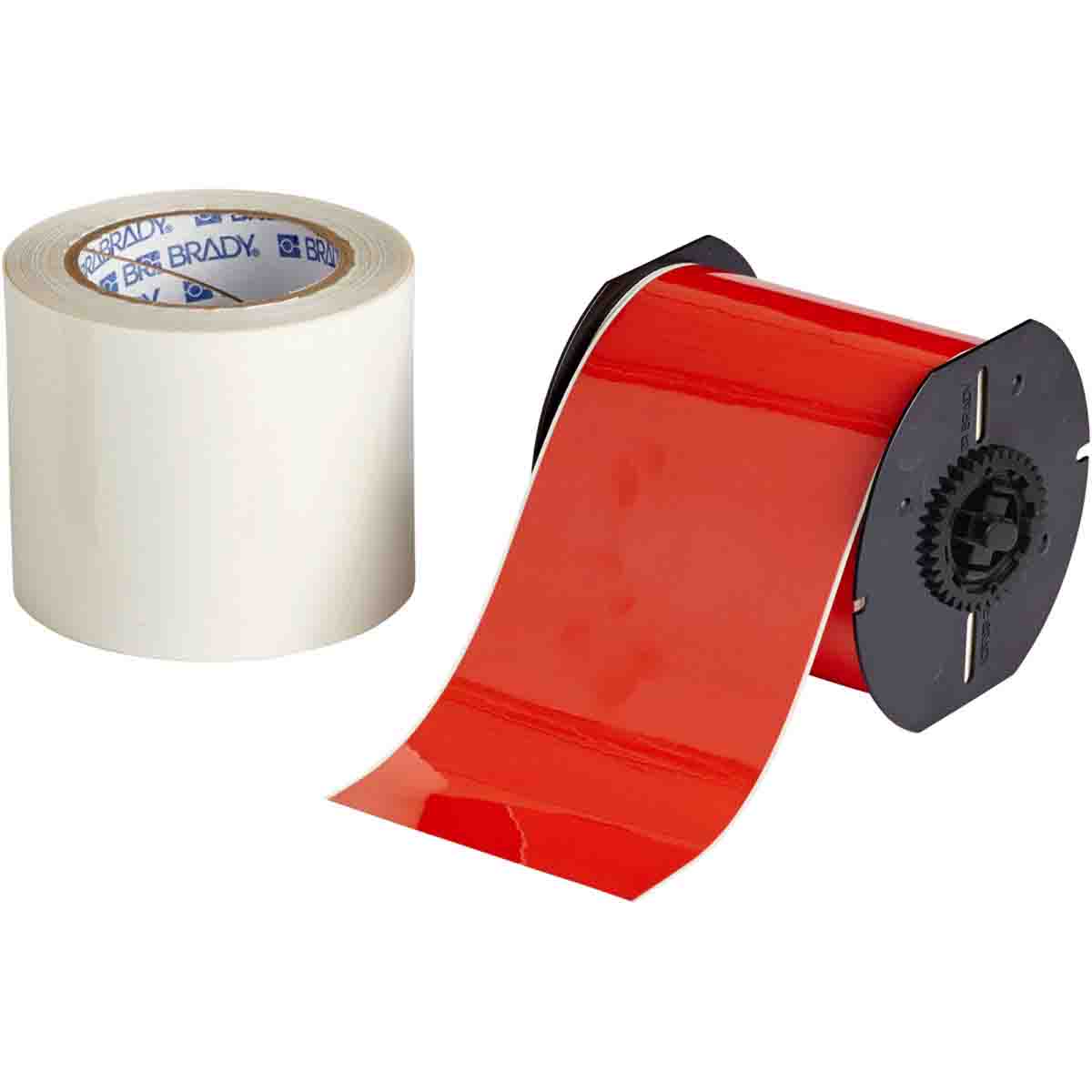 Brady B30C-1125-483WT-KT Polyester with Polyester Over Laminate Continuous Tape White 100 x 1.125