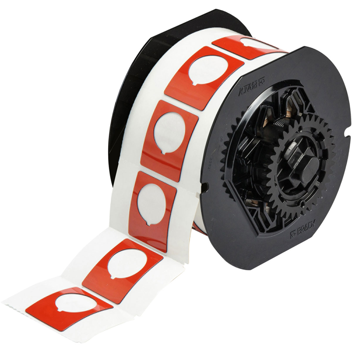 B30EP-167-593-RD Label Polyester 1.5in x 1.2in RD 200/RL