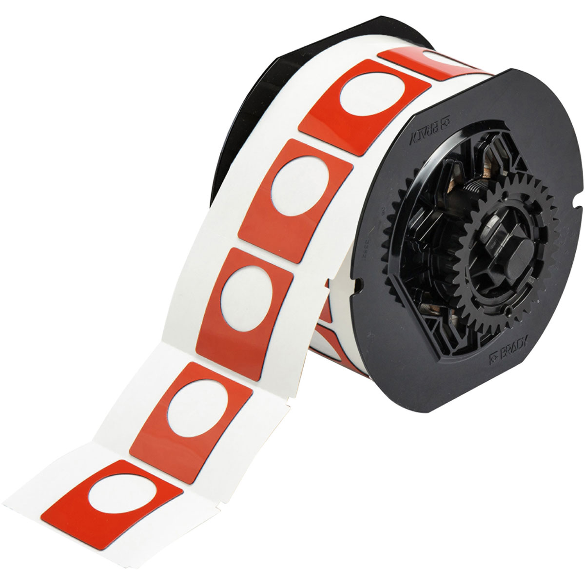 B30EP-167U-593-RD Label Polyester 1.5in x 1.2in RD 200/RL