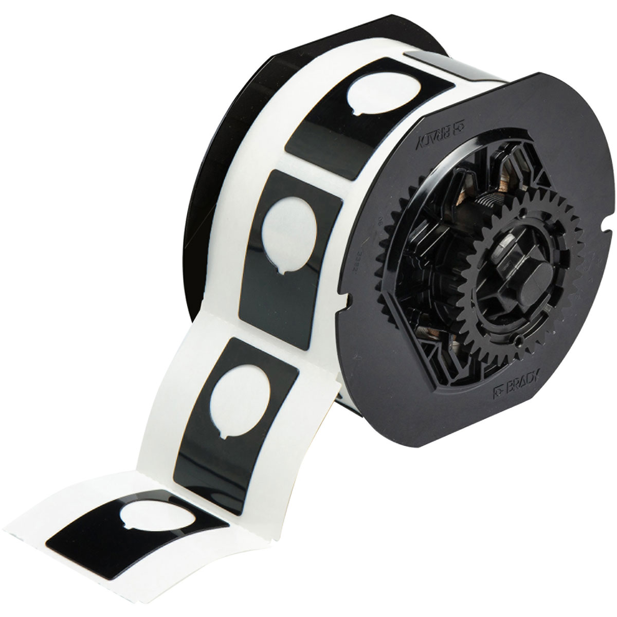 B30EP-168-593-BK Label Polyester 1.9in x 1.2in BK 180/RL