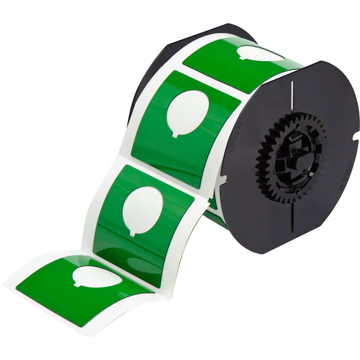 B30EP-170-593-GN Label Polyester 2.4in x 2.4in GN 145/RL