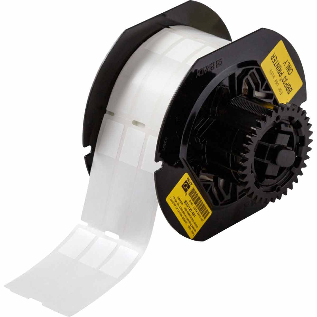 B33-127-461 Lbl Polyester 0.5inx2.2in WT/CL 1500/RL