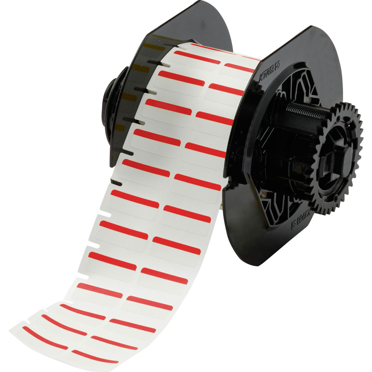 B33-152-494-RD Lbl Polyester 0.375inx1in RD/WT 1500/RL