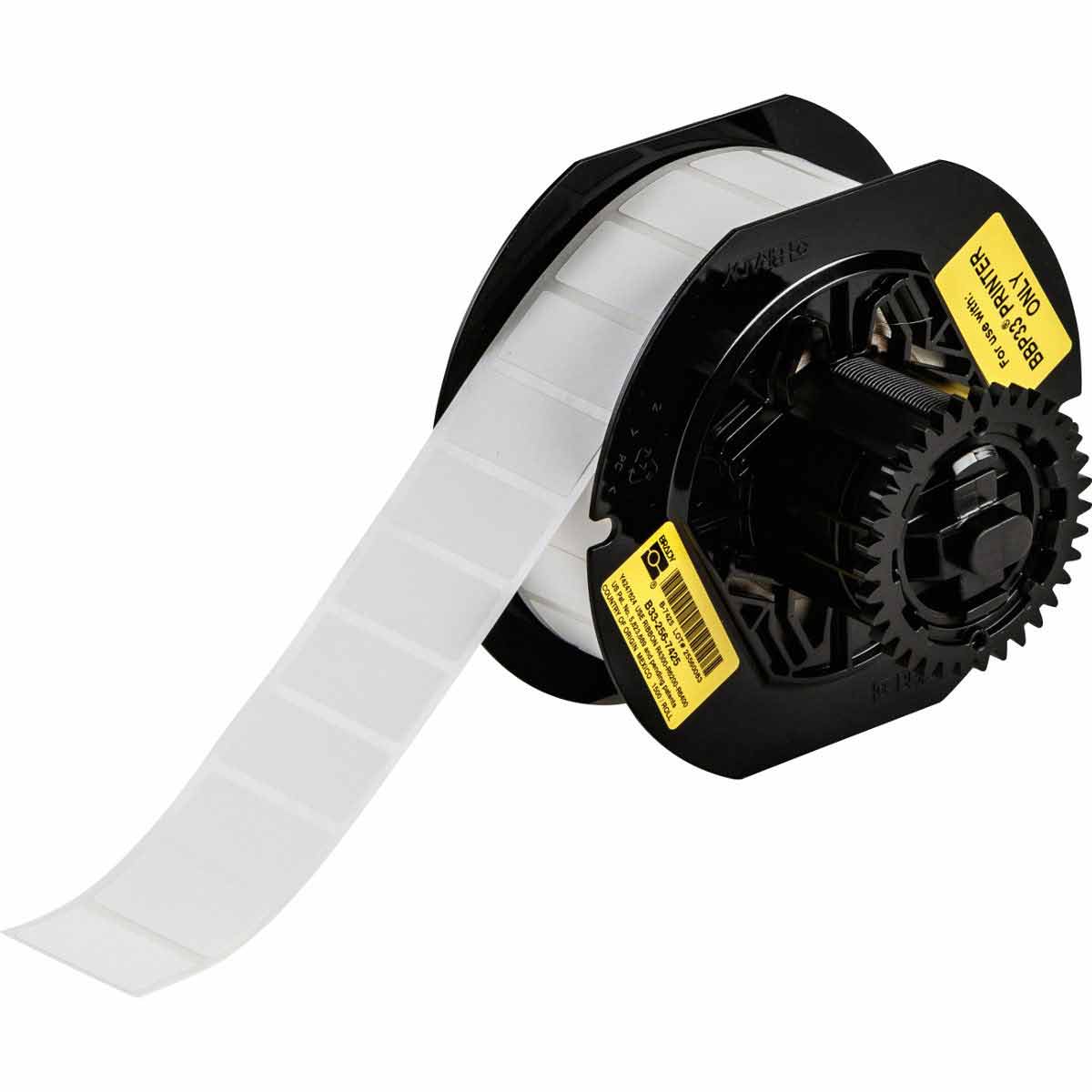 B33-256-7425 Lbl Polypropylene 0.6inx1.3in WT 1500/RL