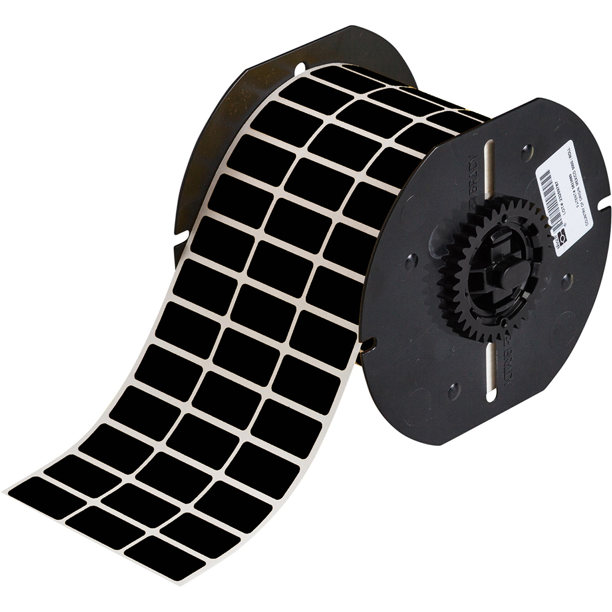 B33-5-8591-BK Label Polyester 0.5in x 1in BK 7500/RL