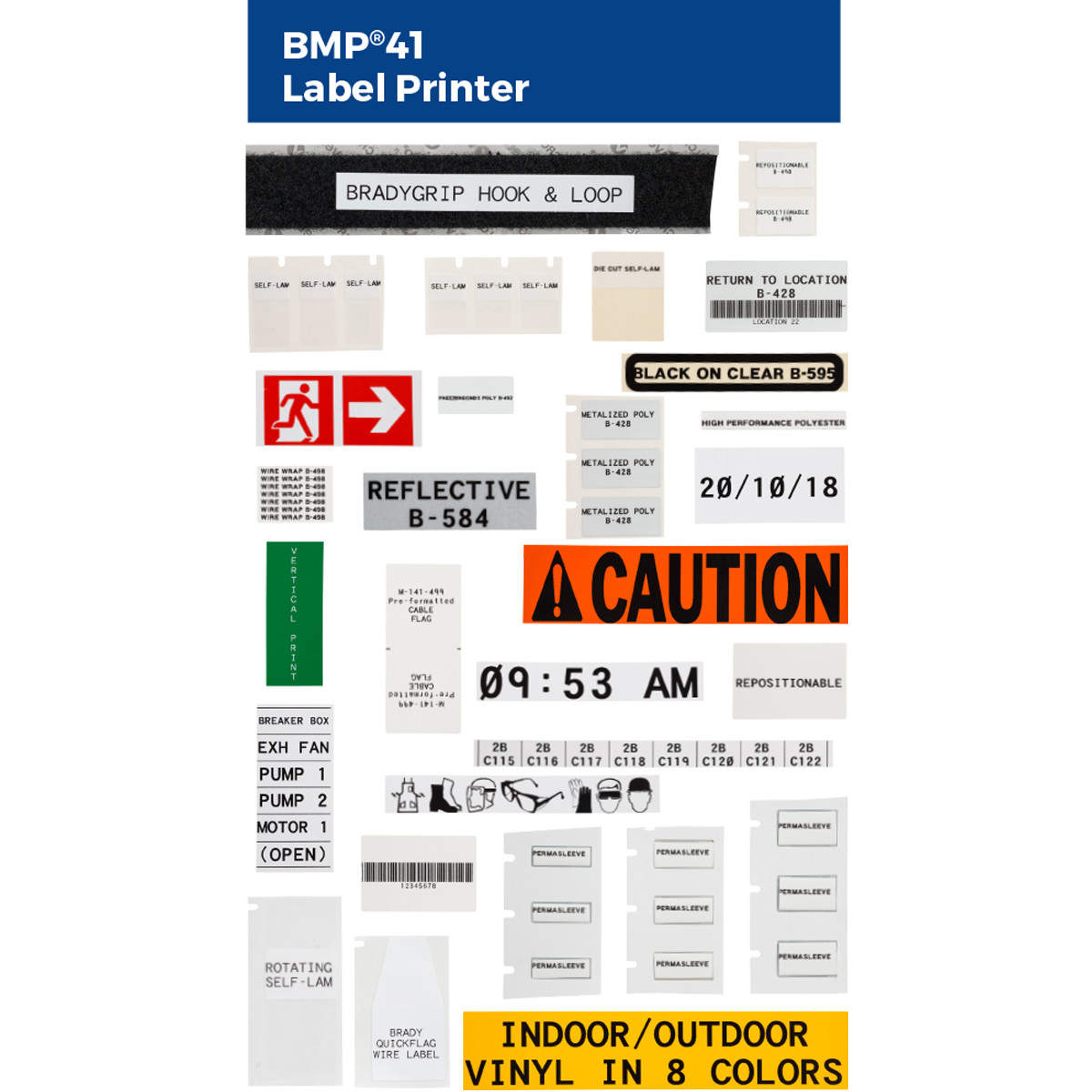 Bmp41 Label Printer Kit With Hard Case Brady Part Bmp41 Brady 9726