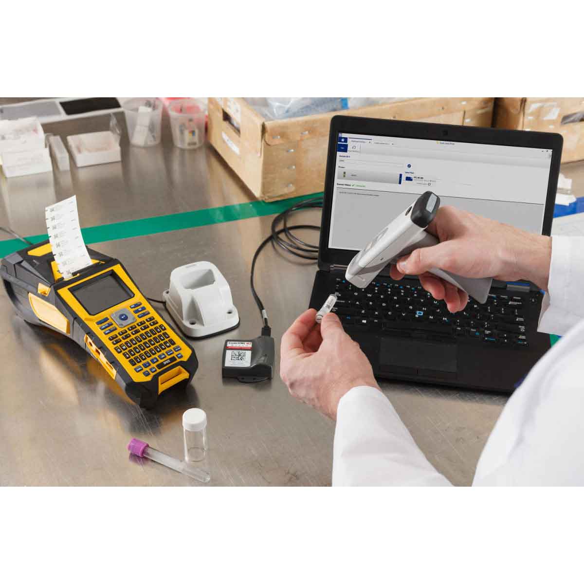 BMP61 Label Printer with Brady Workstation Scan and Print Software