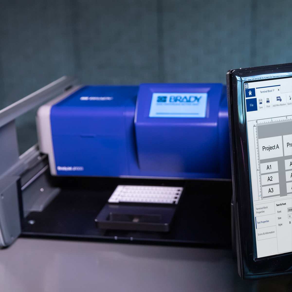 BradyJet J1000 Industrial Printer for Terminal Block Tags with Software