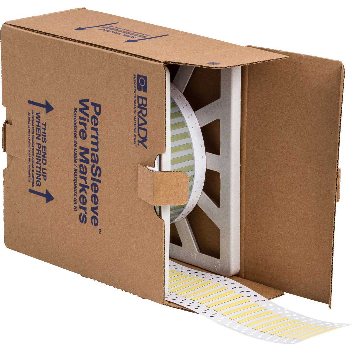 CGS-125-2-YL Wire Marker 0.125" Dia x 2" W YL RL/2500