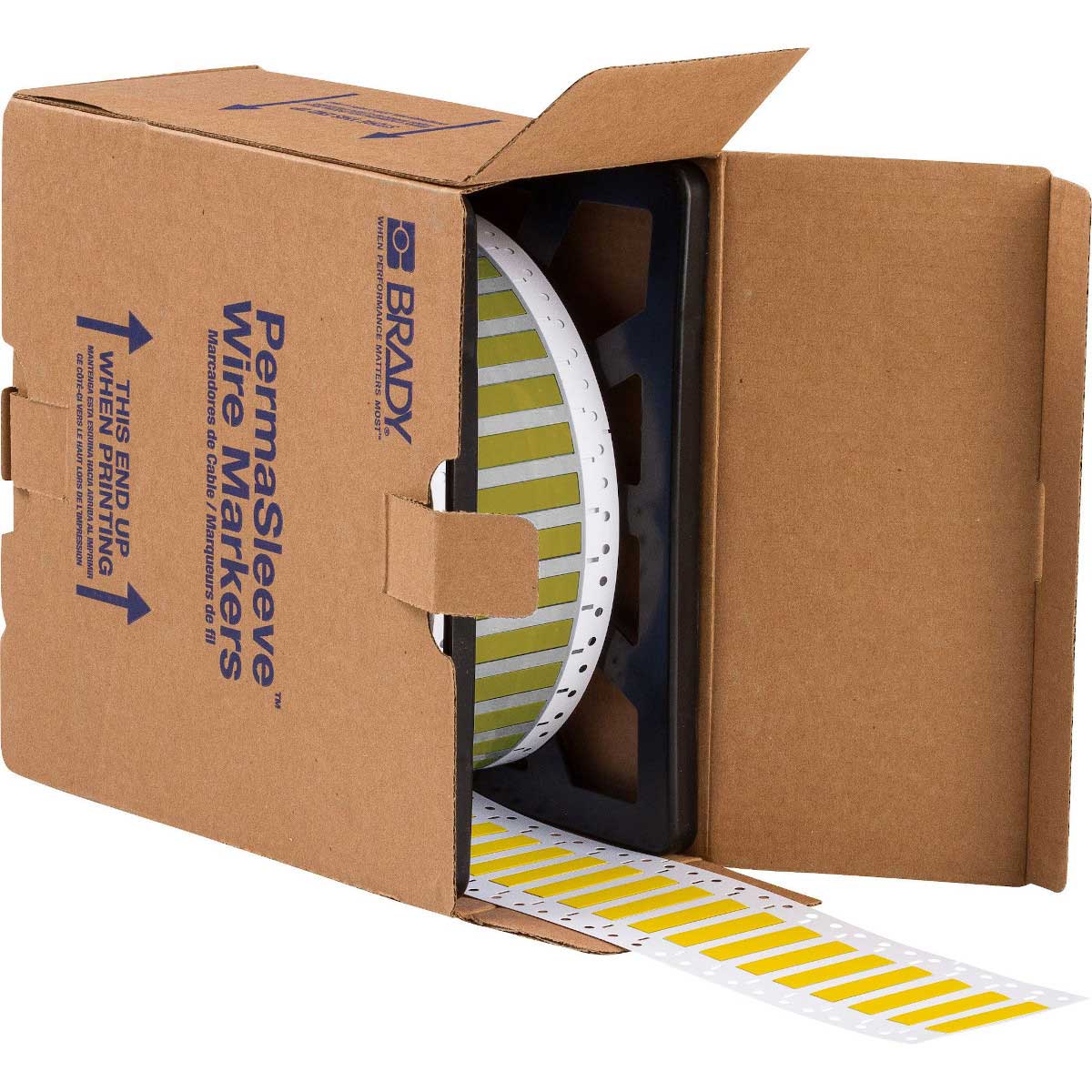 CGS-250-2-YL Wire Marker 0.25" Dia x 2" W YL RL/2500