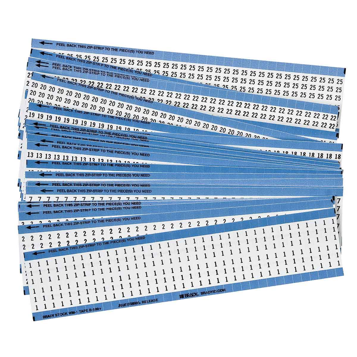 Brady Part: CPCWM-1-25 | 12501 | Combination Pack Wire Markers 