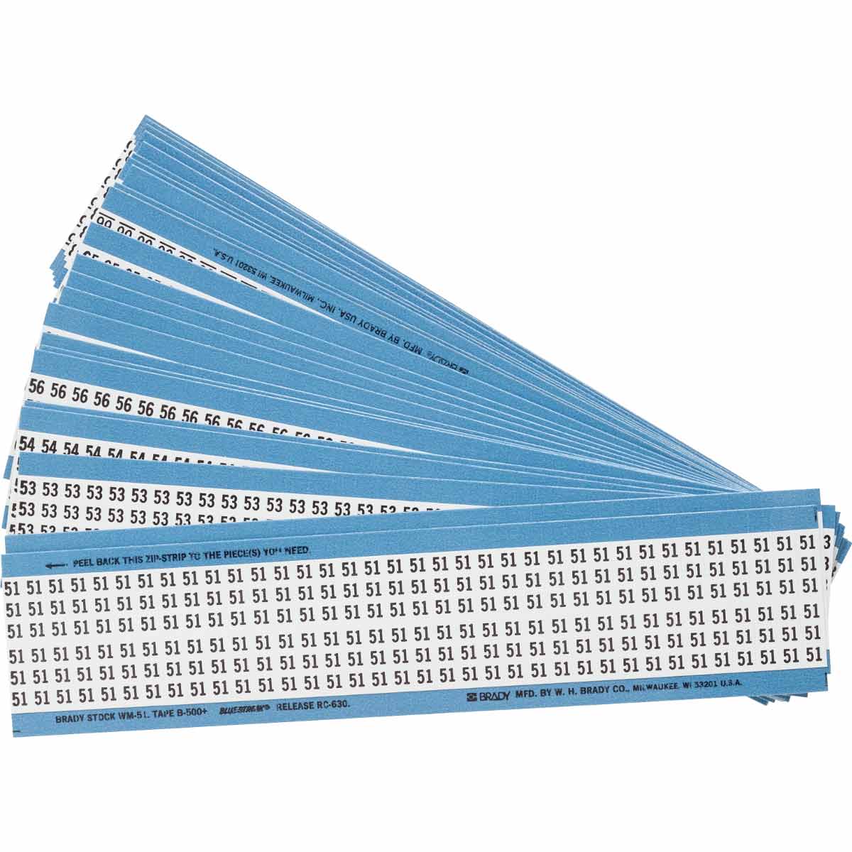 CPCWM-51-75 Wire Marker 1.5in H, 51 to 75