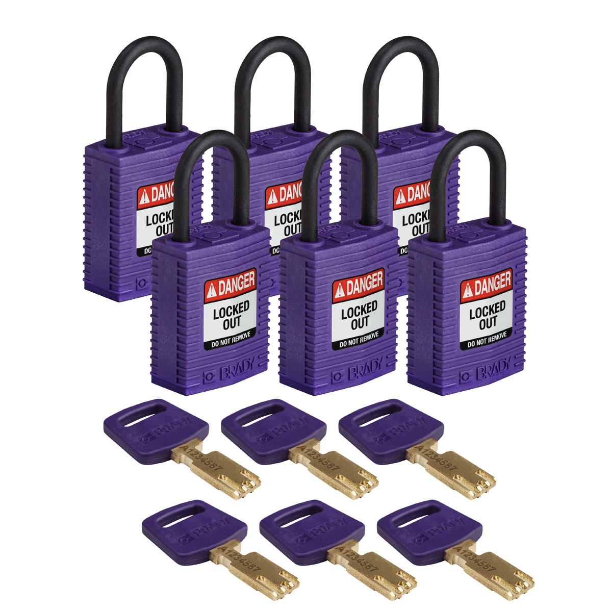 CPT-PRP-25PL-KA6PK Comp Lock Nyln 1" Plastic Shkl KA PL 6PK