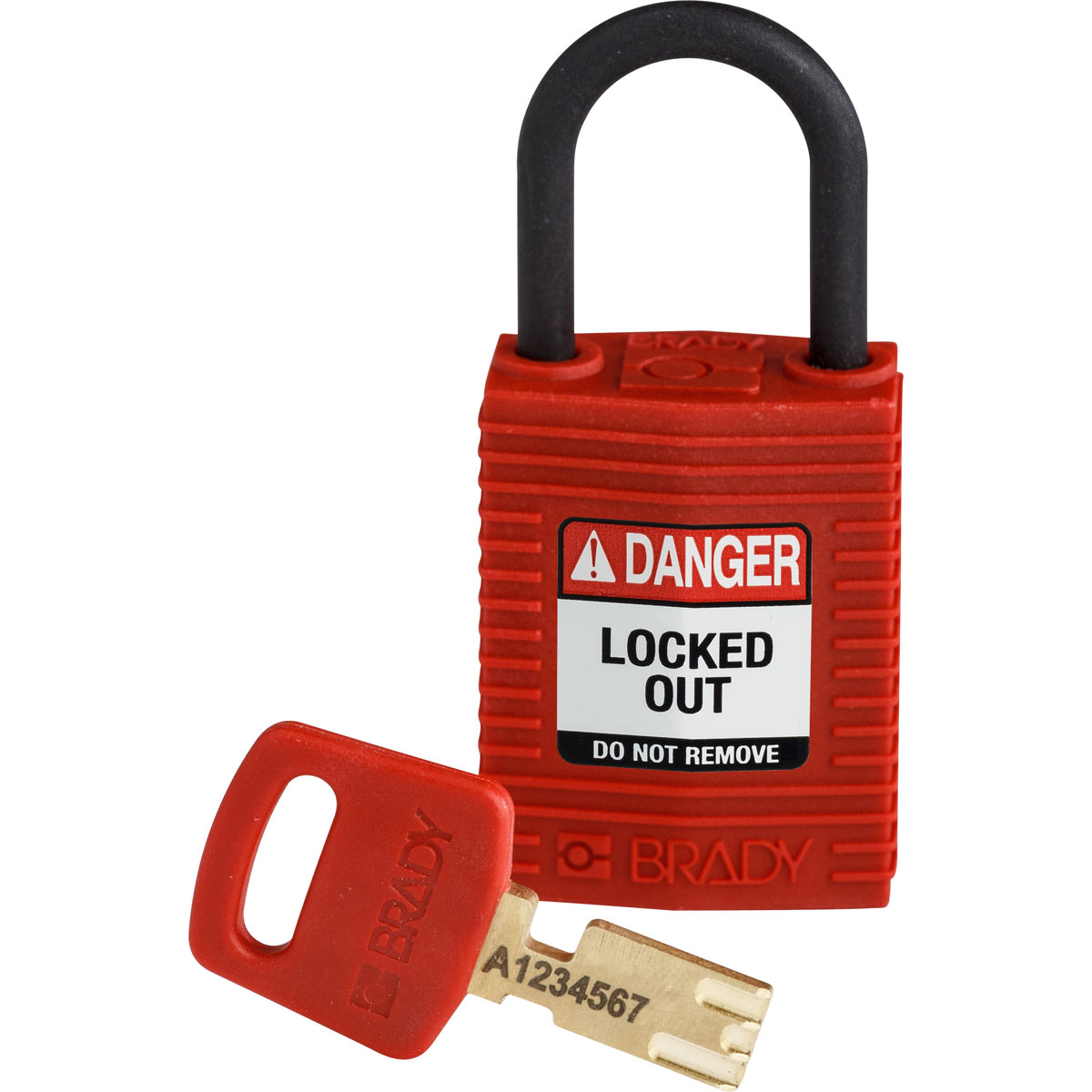 Details about   Box of 12 Brady 150180 SafeKey Compact Nylon Lockout Padlocks CPT-RED-25PL-KD 