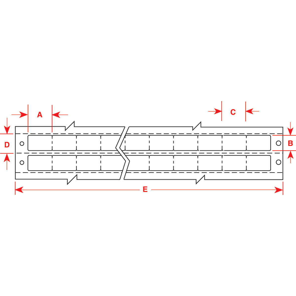 DAT-103-652-10 Lbls 0.5 in H x 0.8 in W AM 10000/PK