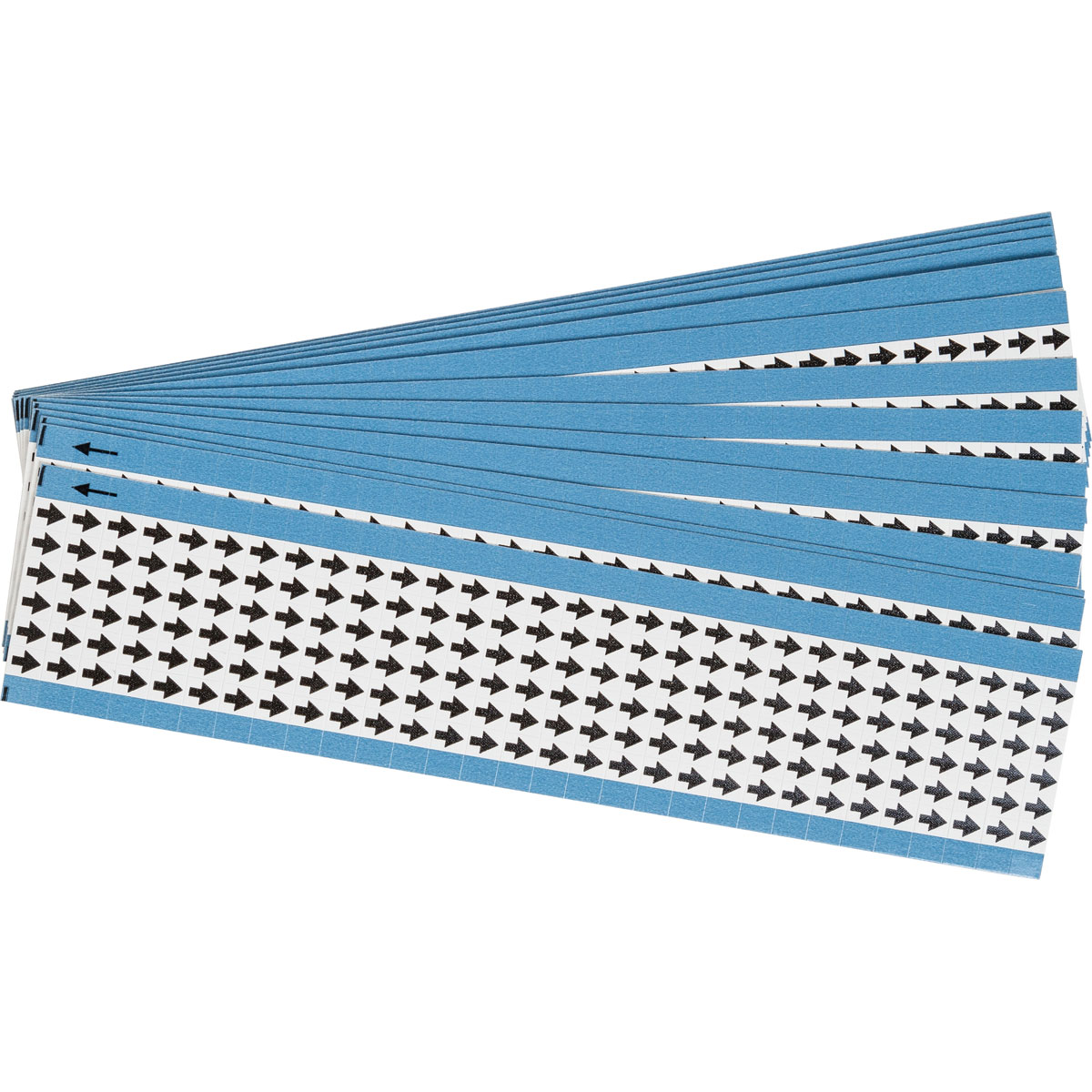 EIA-3025-WT-PK Ins Arrows 0.25x0.3 Cloth Wh/BlK 25 Pk