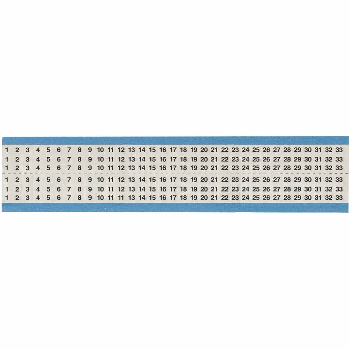 HH-1-33-SC-PK Wire Marker 0.75in H x 0.27in W, 1 to 33