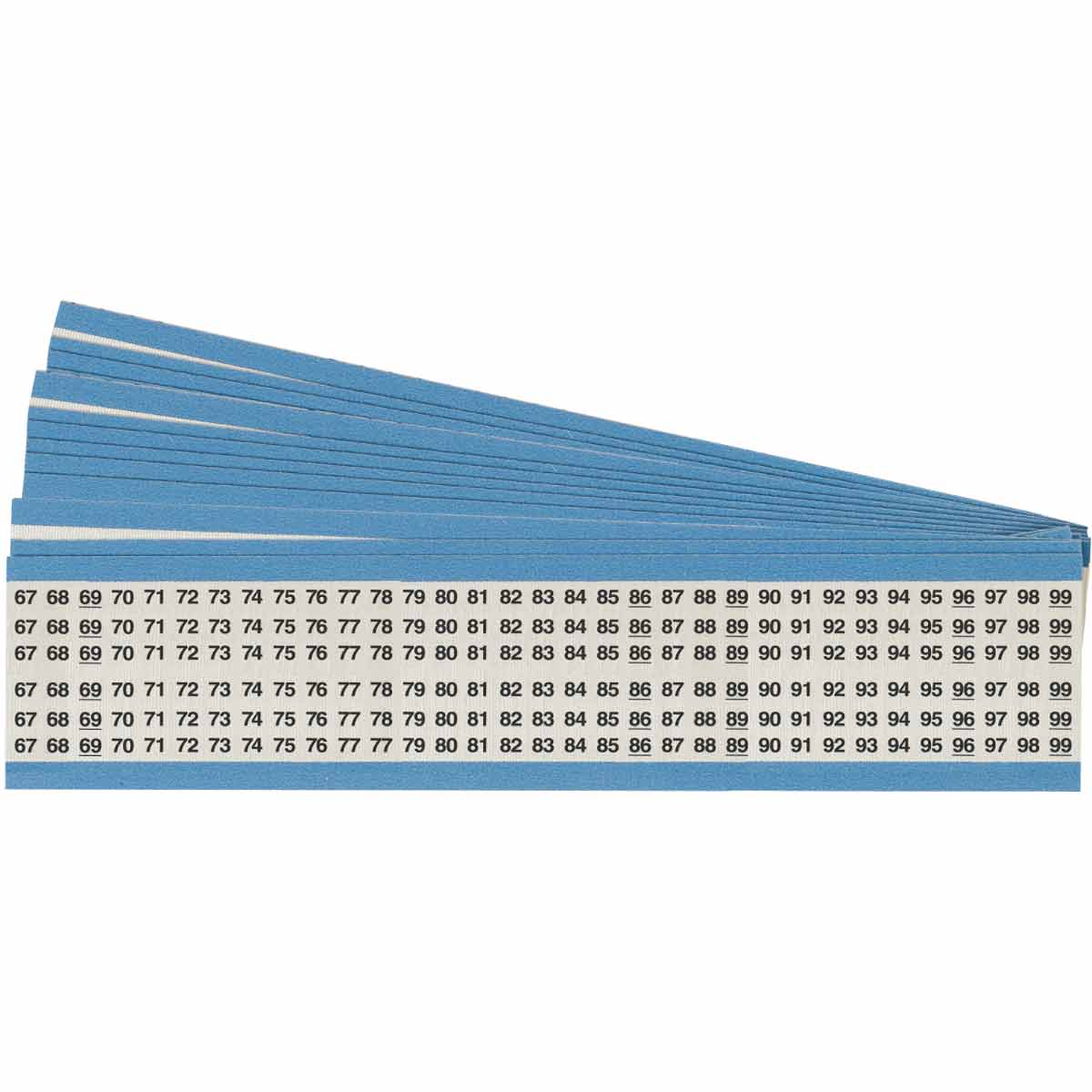 HH-67-99-PK Wire Marker 1.5in H x 0.5in W, 67 to 99