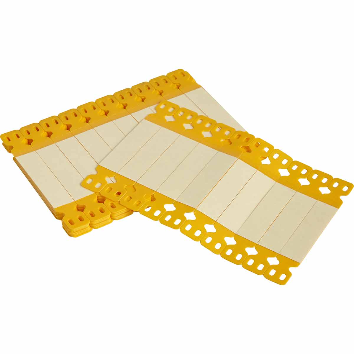 HSLT-4000-0.600-YL Laminate Tags 0.59in H x 4.05in W 100/PK