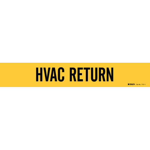 HVAC RETURN Pipe Marker