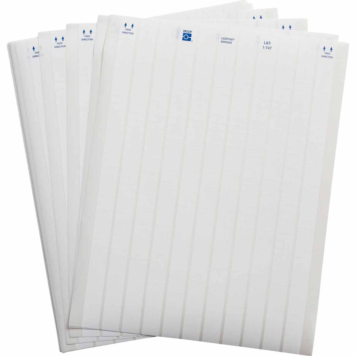 LAT-1-747-10 Lbl Blanks 0.25 in H x 0.3 in W WT 12/PK