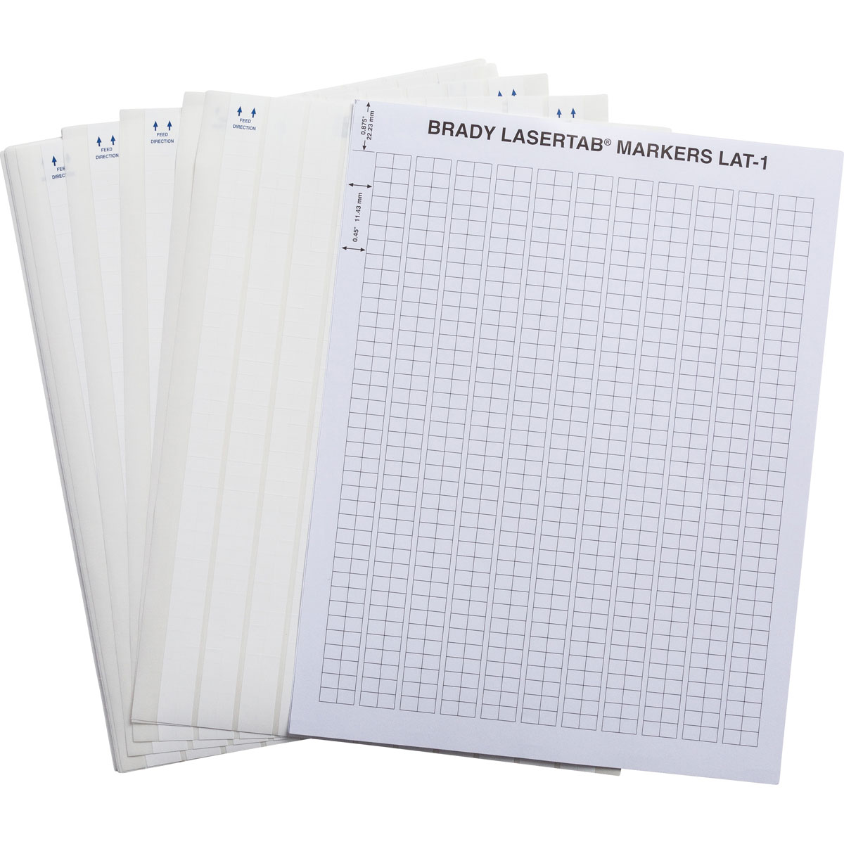 Laser Printable Polyester Sign and Label Blanks - Brady Part: LAT-1-747 ...