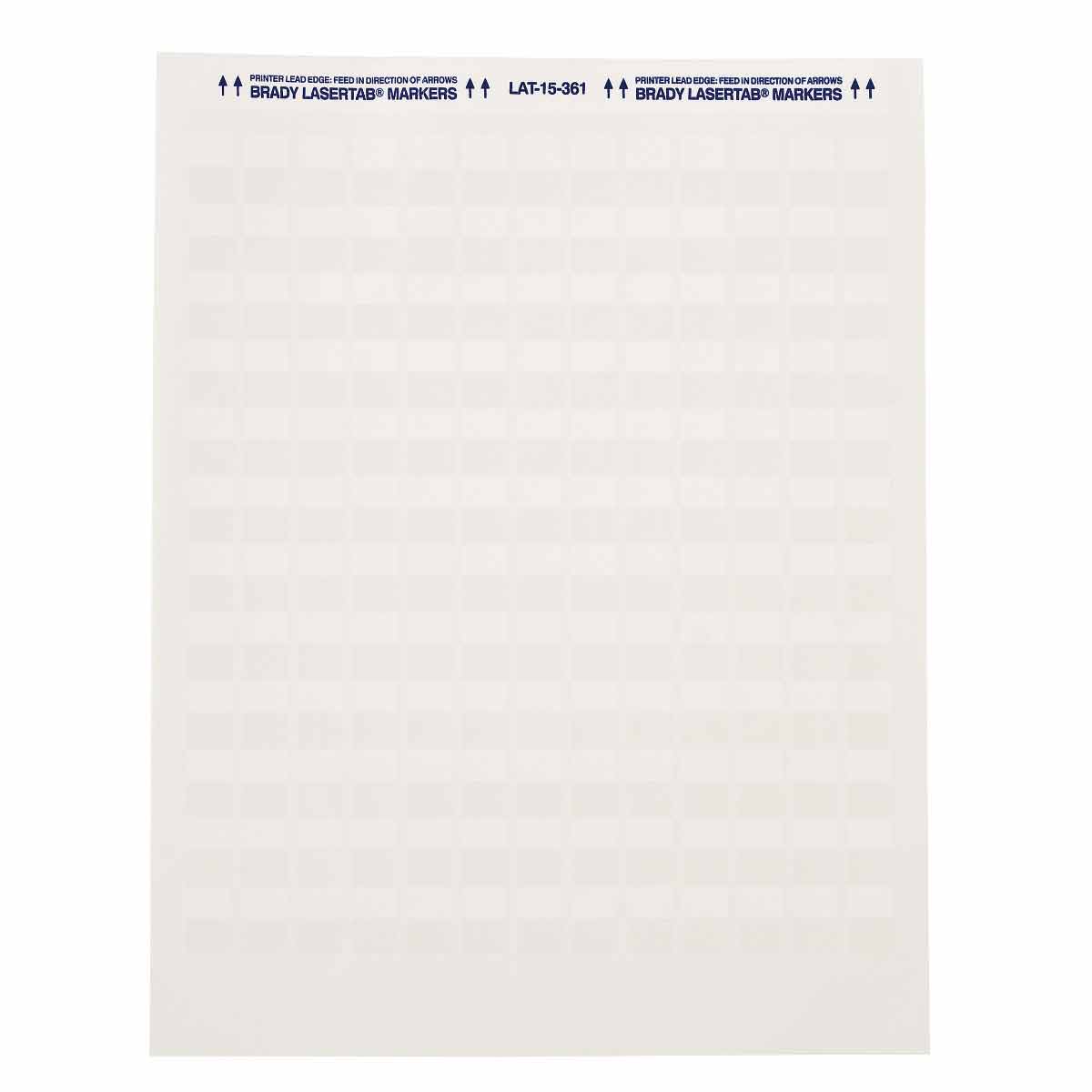 LAT-15-361-5 Lbls 0.75 in H x 0.5 in W WT, CL 33/PK